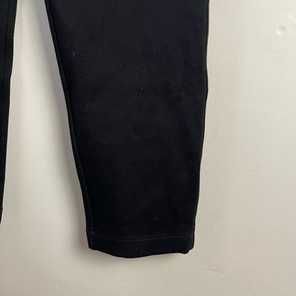 Paige denim black high rise pleated ponte knit tapered pants size 27 - Picture 6 of 11